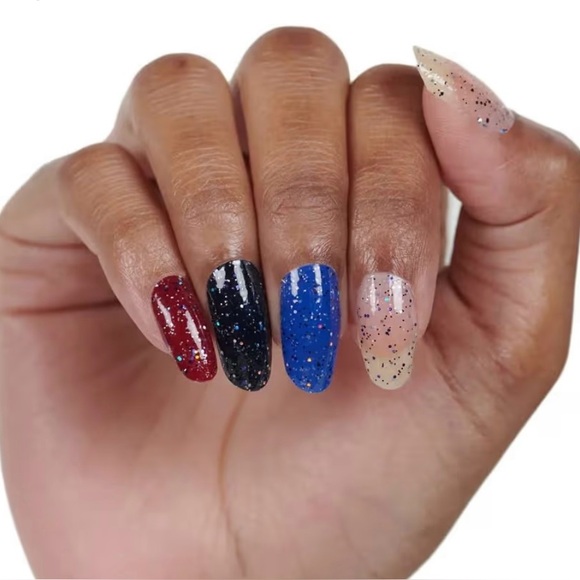 *Retired* Color Street: Have a Ball | Navy Blue Silver Glitter Party Clear - Picture 11 of 14